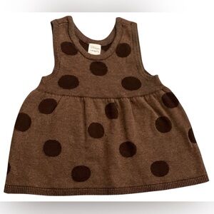 Cozy Brown Polkadot Sweater Dress 🍂👗